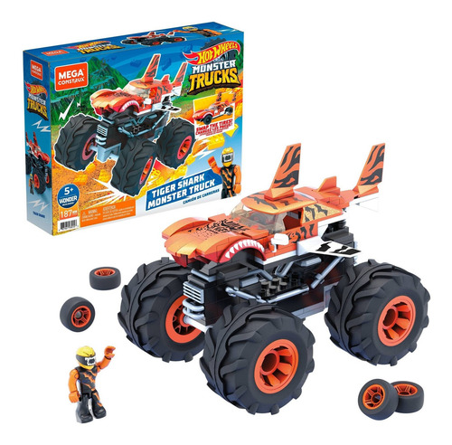 Juguete Construcción Mega Construx Monster Truck Tiger Shark
