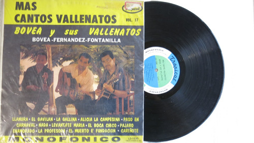 Vinyl Vinilo Lp Acetato Mas Cantos Vallenatos Vol. 17 Bovea