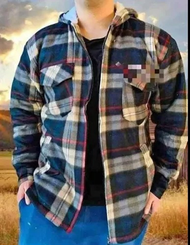 Camisa Leñadora Hombre Con Chiporro Talla Normal Invierno