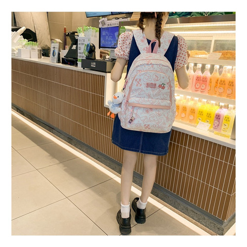 Linda Mochila Simple Y Fresca For Estudiantes De Secundaria