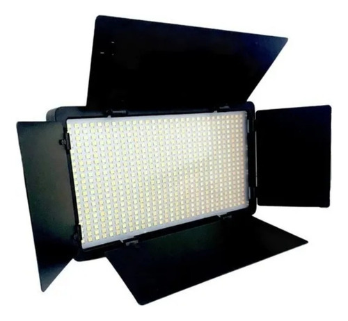 Iluminador Led 600 Com Tripé y Fonte Bicolor Youtuber Cor da estrutura Preto Equifoto KITROLED600