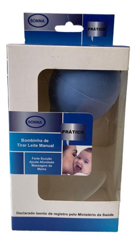Bomba Bombinha Manual De Tirar Leite Materno Simples Azul