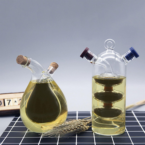Suministros De Cocina Botellas De Vidrio Para Aceite Derecho