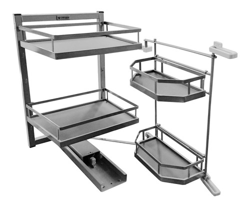 Columna Despensero Extraíble Doble 450 Mm Canastos Unihopper