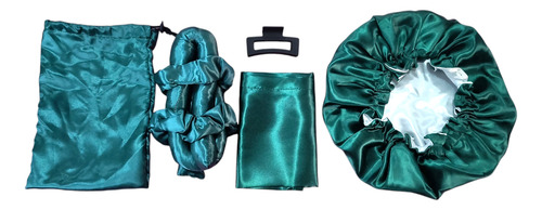 Set Satén Dulces Sueños Cofia Odulador De Cabello Funda