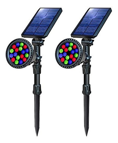 Luces Solares Para Exteriores Impermeables Multicolor 2pzs