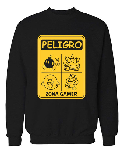 Buzo Peligro Zona Gamer Memoestampados