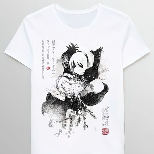 Remera Nier Automata 2b Japan Ink Ver 2 0 39954841