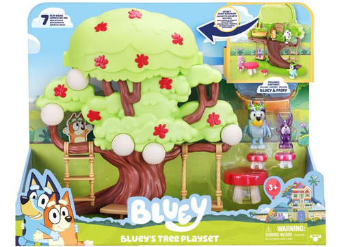 Bluey's Tree Playset - Incluye A Bluey Y Fairy - 30 Cm Alto 