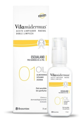 Vitamidermus Aceite Limpiador Facial Doble Limpieza 75ml