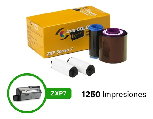 Ribbon Zebra Zxp7 1250 Medio Panel Zxp Series 7 Ymcko