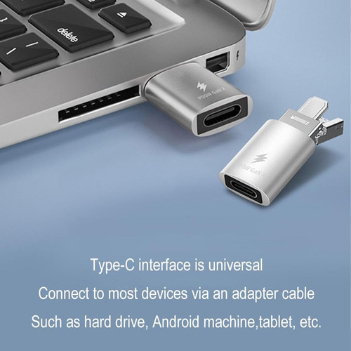 Adaptador Otg Sucada 4 Em 1, Adaptador Usb Para Tipo C, Ligh