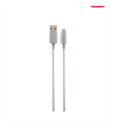 Imagem 3 de 4 de Cabo Micro Usb Euab 15nb 3,0a 1,5m Nylon Branco
