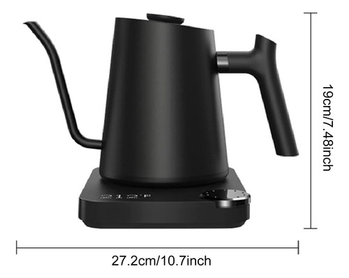 Tetera Eléctrica Cuello De Cisne 0.9lcon Control Temperatura
