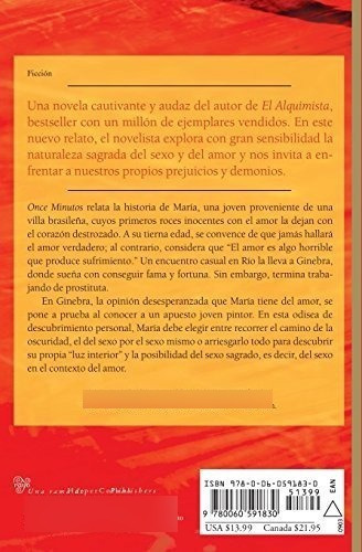 Eleven Minutes Once Minutos Una Novela - Coelho,..., De Coelho, Pa. Editorial Harper Collins Español En Español