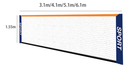 Juego De Rojo De Bádminton Portátil Tenis Fútbol Tenis 3.1m