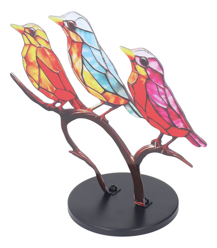 Serie Stained Birds Decorations Ornaments Ornaments On