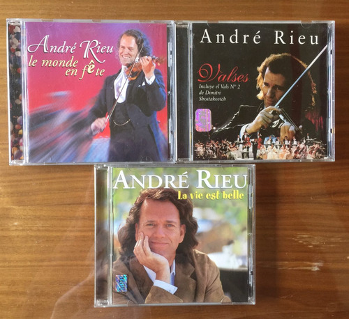 Andre Rieu Set 3 Cds Le Monde La Vie Valses Excelente Estado