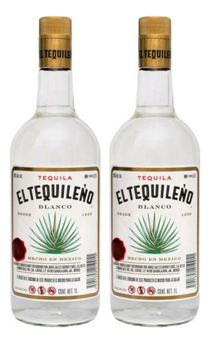 Pack De 2 Tequila Tequileño Blanco 1 L