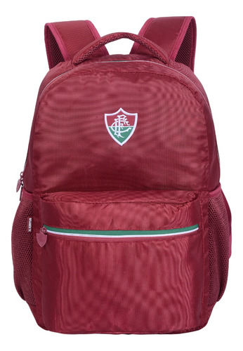 Mochila Fluminense Costas Esportiva Passeio Escolar Cor Grená