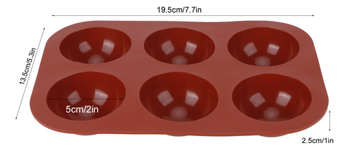 Molde De Silicona Semiesférico Para Hornear Chocolate, 3 Pie