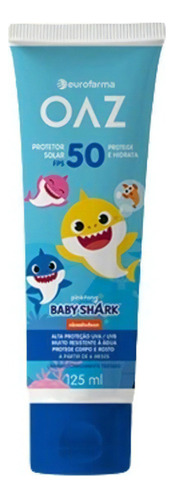 Protetor Solar Baby Shark Fps 50 Hidratante 6 Meses