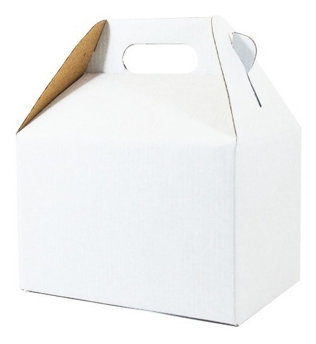 65 Cajas Boxlunch Mediana Carton Micro Blanco