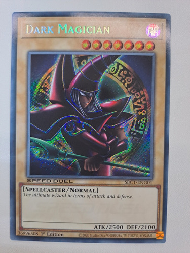 Dark Magician Sbc1-eng01 Speed Duel Secret Rare Yugioh 