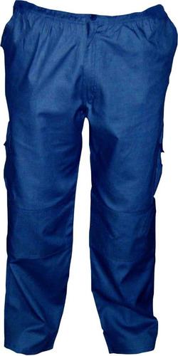 Pantalon Cargo Con Forro Polar  Pack 5unids, Térmico Azul