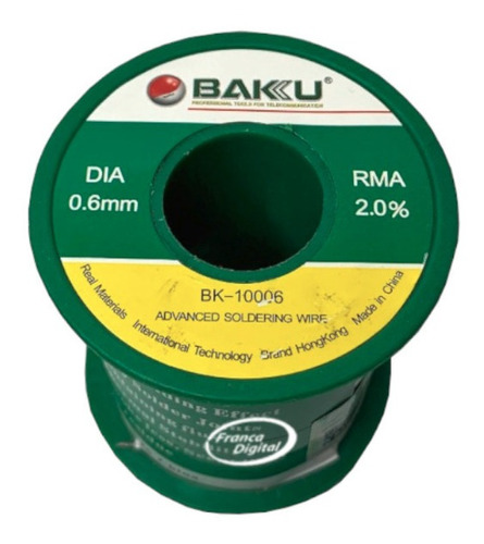  Rollo Estaño Soldar Alta Calidad Baku 0.6mm 50g 