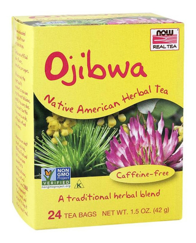 Chá Ojibwa Now Detox Digestivo Licorice 24 Sachês Importado