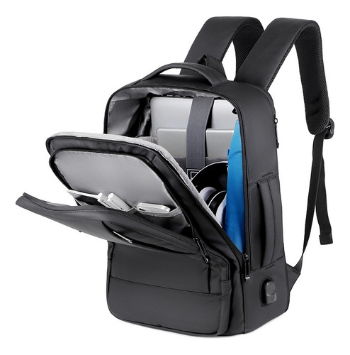 Mochila De Viaje Expandible Mochila Con Puerto Usb De 17/40l