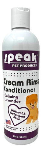 Speak Pet Products Acondicionador De Enjuague De Crema Natur