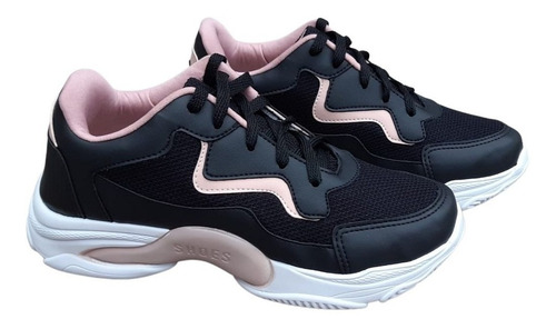 Imagem 2 de 5 de Tênis Feminino Casual Sola Alta Flatform Sapatênis Moda
