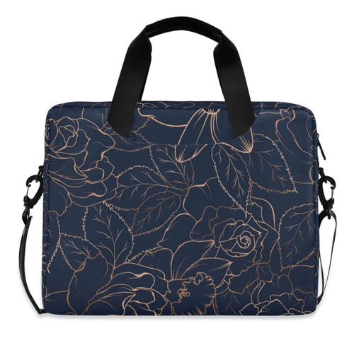 Sletend Funda Para Portatil 15,7  Diseño Floral Azul Oscuro