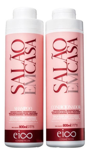 Salão Em Casa Eico Shampoo + Condicionador 800ml