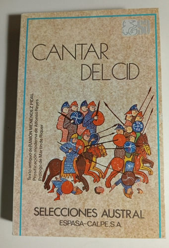 Cantar Del Cid,coleccion Austral 1982 (con Detalle)