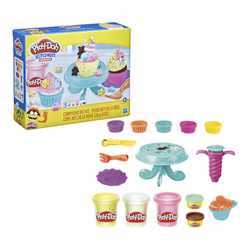 Massinha Play Doh Cupcake Colorido Kitchen Creations Hasbro
