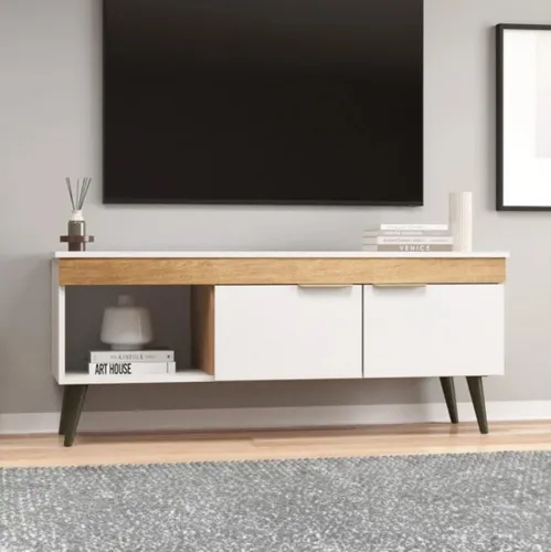 Rack Mesa Tv Living 2 Puertas Rak Modular