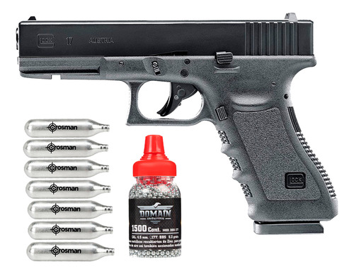 Pistola Glock 17 Blowback 4.5mm Co2 Hiperrealista Postas