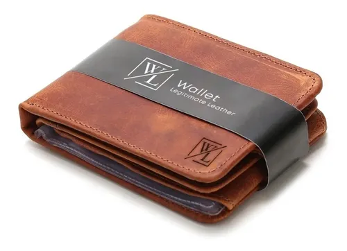 Carteira Masculina Couro Porta Cartão Grande Moderna Oferta