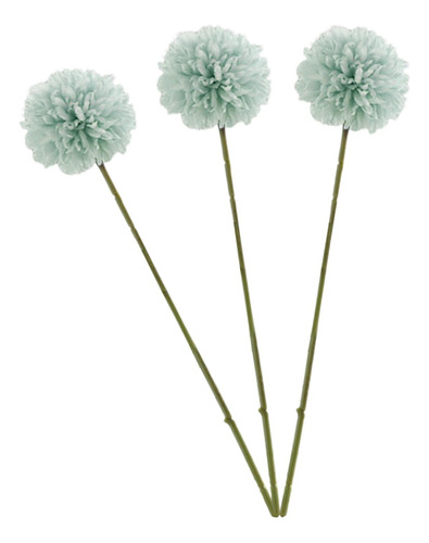 3 Piezas Bola De Crisantemo Artificial Flores Ramo De Seda