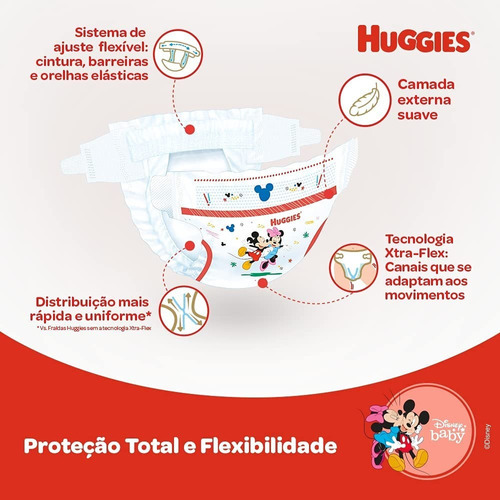 Fraldas Huggies Supreme Care M 196 U Tamanho M M Sem Gênero