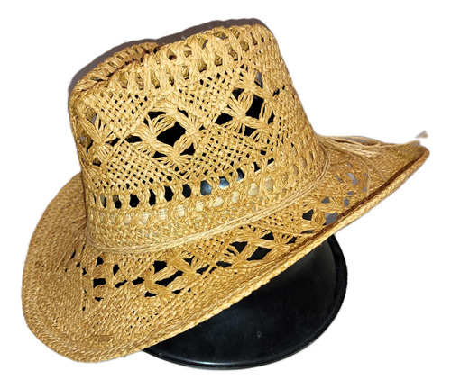 Sombrero Tipo Country, Hecho Con Fibras Naturales