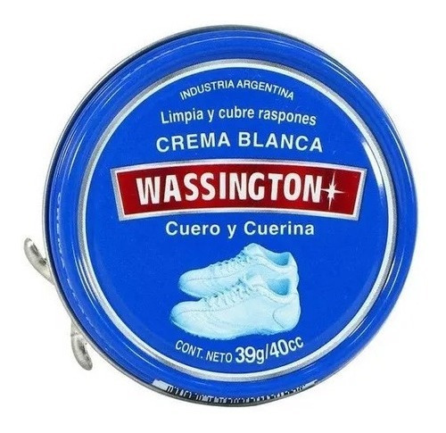 Crema Blanca Wassington X 39g Para Cuero Y Cuerina Kit X 3 U