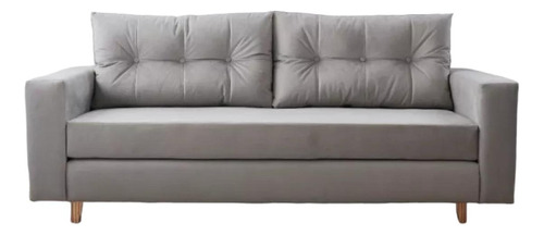 Sillon Sofa  3 Cuerpos Minimalista Diseño Chenille Larry 