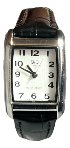 Reloj Q&q Análogo  Malla Cuero Rectangular