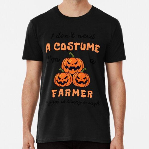 Remera Camiseta De Humor De Halloween Del Granjero Algodon P