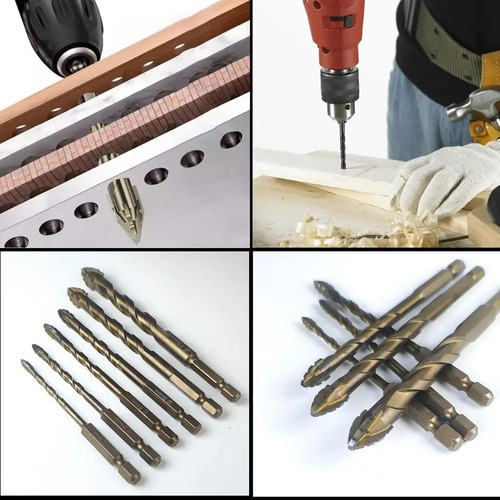 12pçs 3-12mm Conjunto De Brocas Excêntricas De Dente Serra