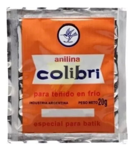 Anilina Para Teñido En Frio 20 Gramos Todos Los Colores